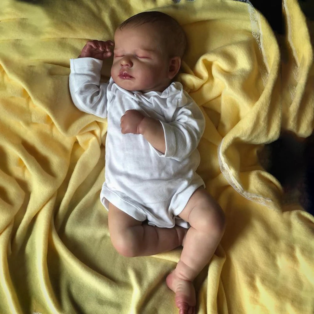 MRB Realistic Reborn Baby Doll — 19 Inch Vinyl Cloth Body Handmade Toy