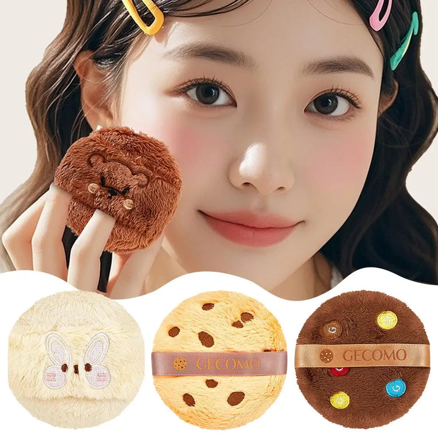 Plush Flocking Powder Puff — Soft Makeup Applicator for Loose Powder