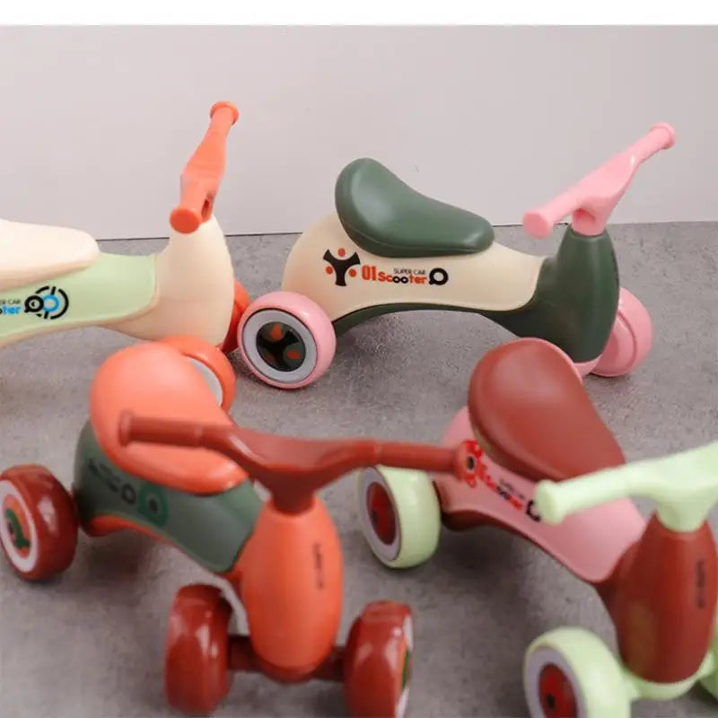 Miniature Four-Wheeled Balance Car — Creative Assembly Toy Gift