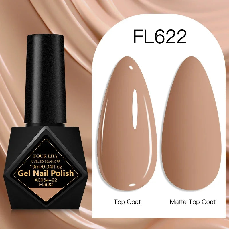 Four Lily Gel Nail Polish — Long Lasting Semi-Permanent Manicure Set