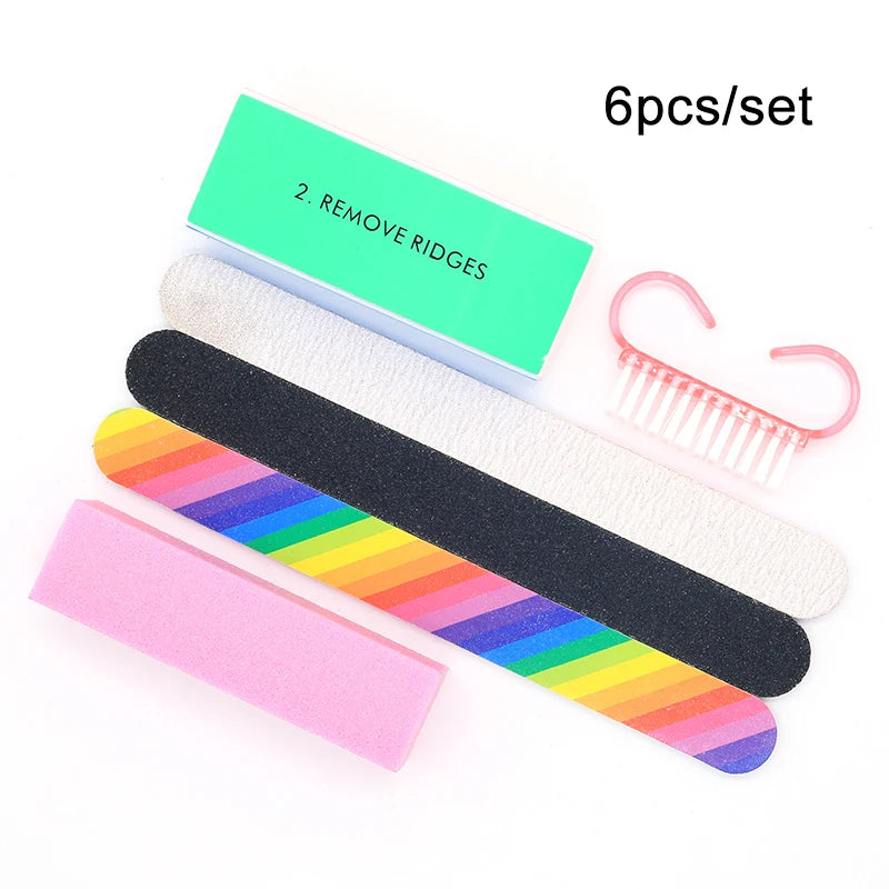 FUMOSIK Nail Buffer Block — Professional Manicure & Pedicure Smoothing Tool