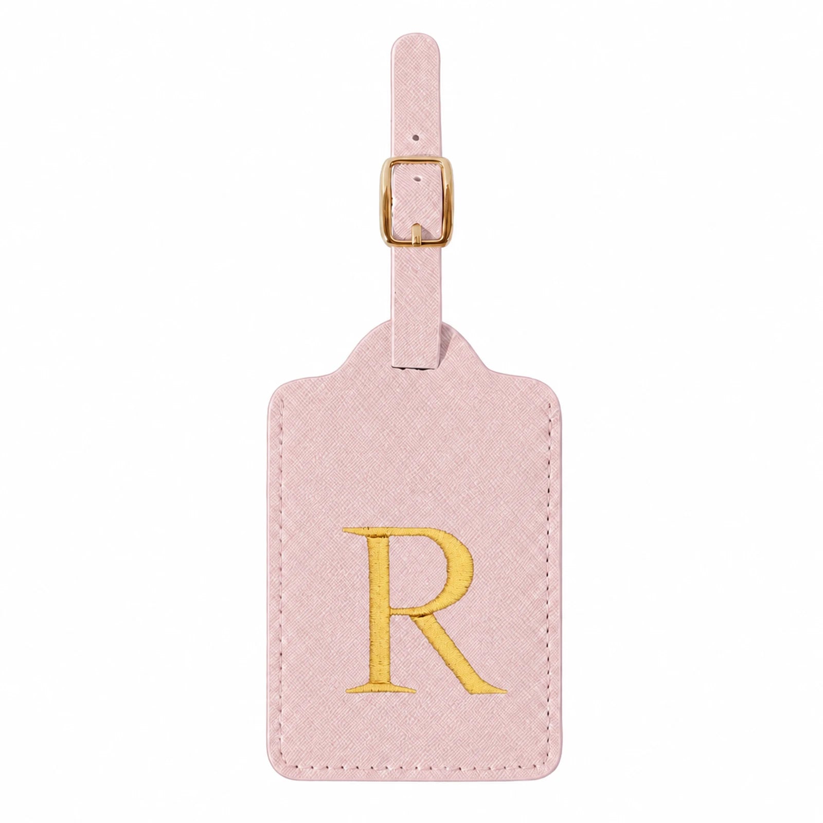 Personalized Alphabet Luggage Tag — Durable PU Leather Travel Accessory