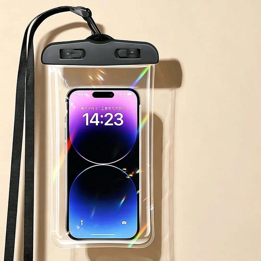 Waterproof Phone Pouch — Transparent Underwater Dry Bag for Swimming