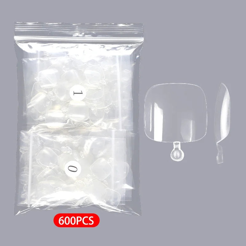 ARTAUG 150Pcs Clear Press On Toenails — Full Cove Nail Set with Glue Kit