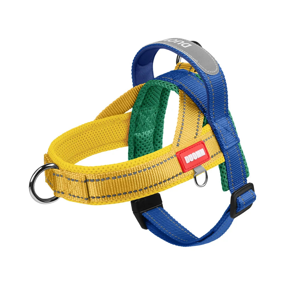 Reflective Dog Vest Harness — No-Pull Saddle Style for Small to Large Dogs