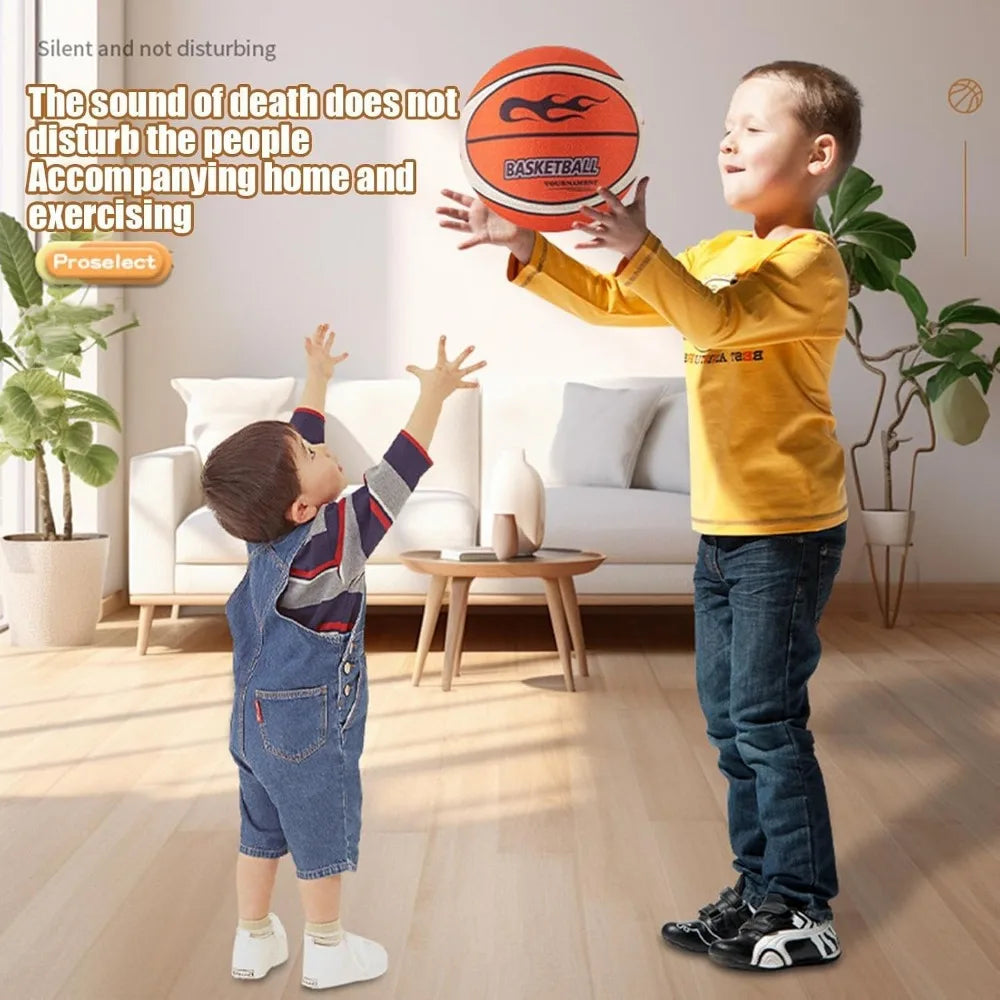 Silent Indoor Basketball — Low Noise Training Ball for Home Practice