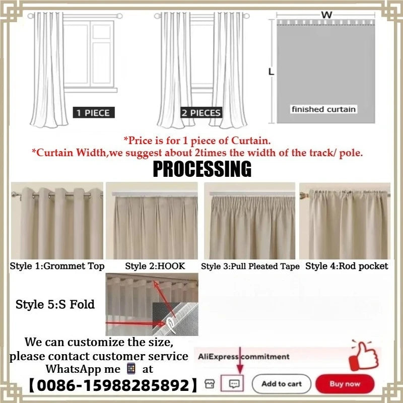 JESSANS Linen Textured Tulle Sheer Curtains — Luxury S-Fold Drapes for Home