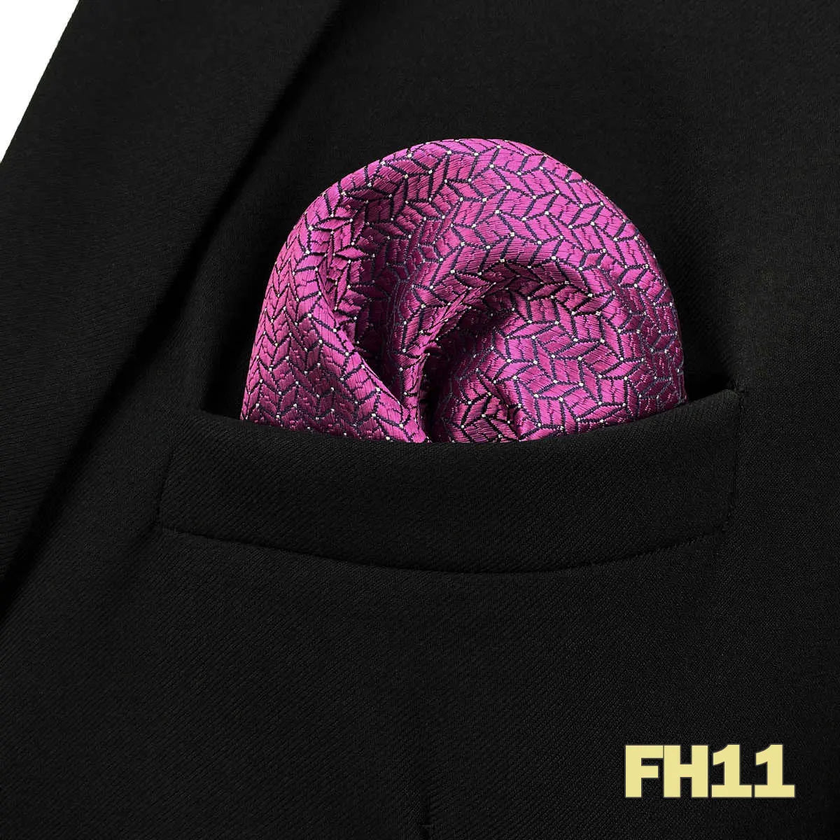 shlax&wing Men's Paisley Pocket Square — Elegant Microfiber Handkerchief for Suits