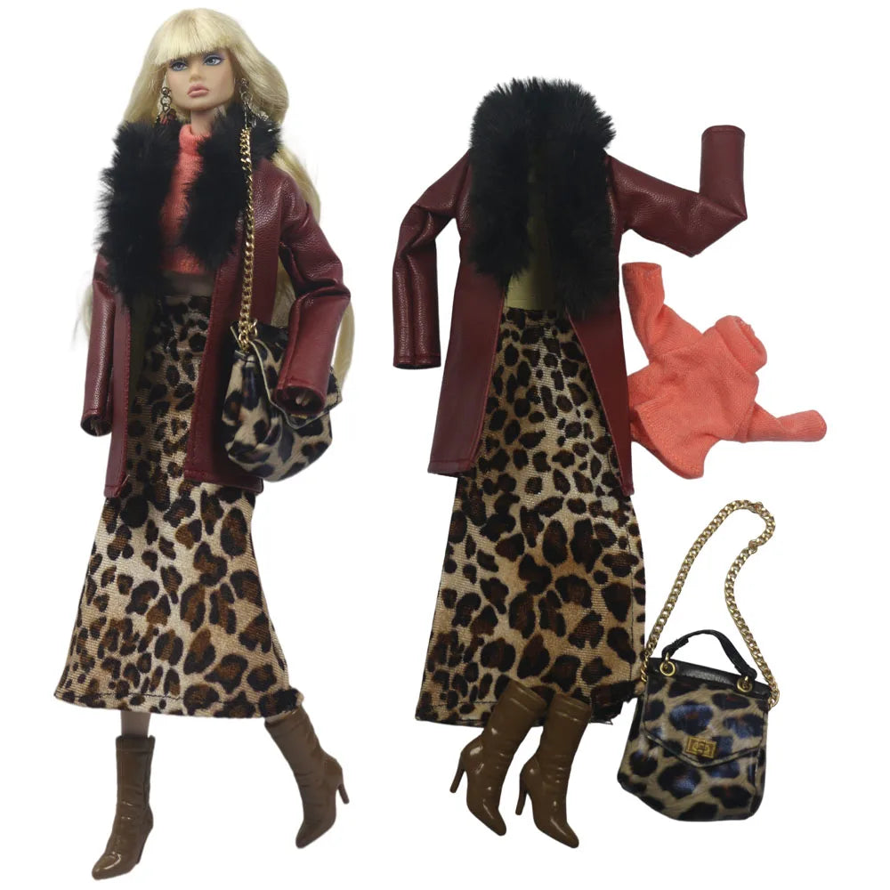 Handmade Doll Outfit Overcoat — Fashionable Accessory Set for 11.5 Inch Dolls