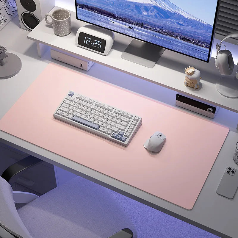 Leather Desk Mat — Large Protective Surface for Keyboard and Mouse