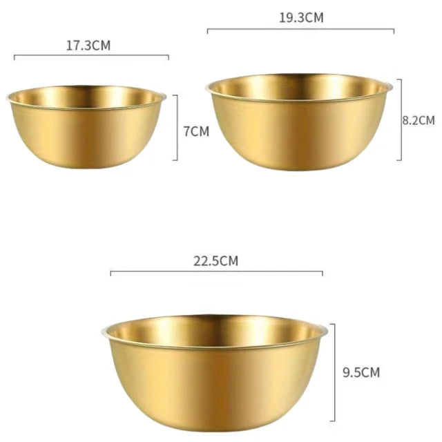Stainless Steel Mixing Bowl Set — Versatile Kitchen Prep & Storage