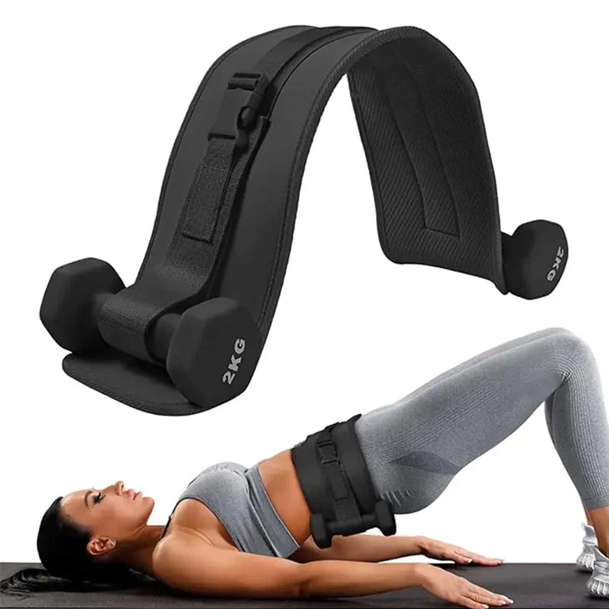 Adjustable Weighted Waist Belt — Strength Training & Hip Shaping Gear
