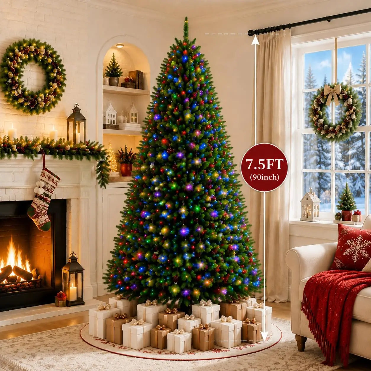 Garvee Mixed Greenery Christmas Tree — Full Profile for Indoor Holiday Displays