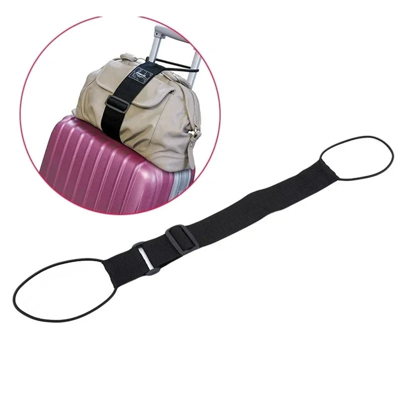Adjustable Elastic Luggage Strap — Secure Bungee Belt for Travel