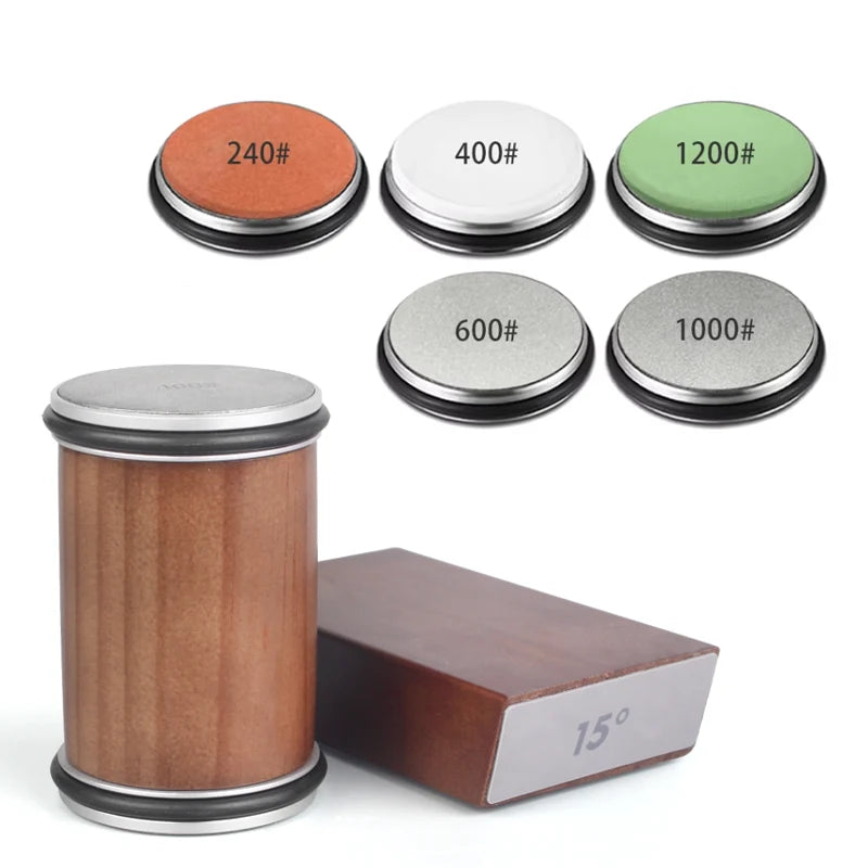 RSCHEF Rolling Knife Sharpener — Magnetic Holder & Diamond Stone Kit