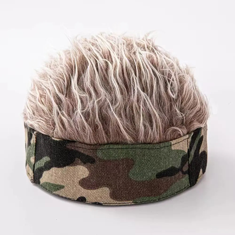 Spiked Hair Baseball Cap — Decorative Unisex Hip Hop Hat