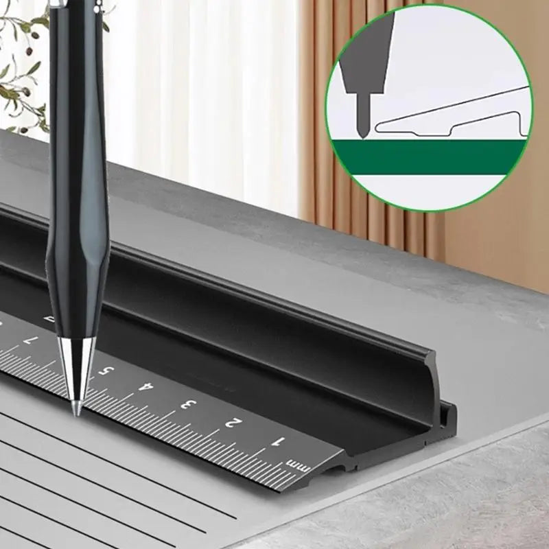 Aluminum Alloy Multipurpose Ruler — Professional Drafting & Engineering Tool
