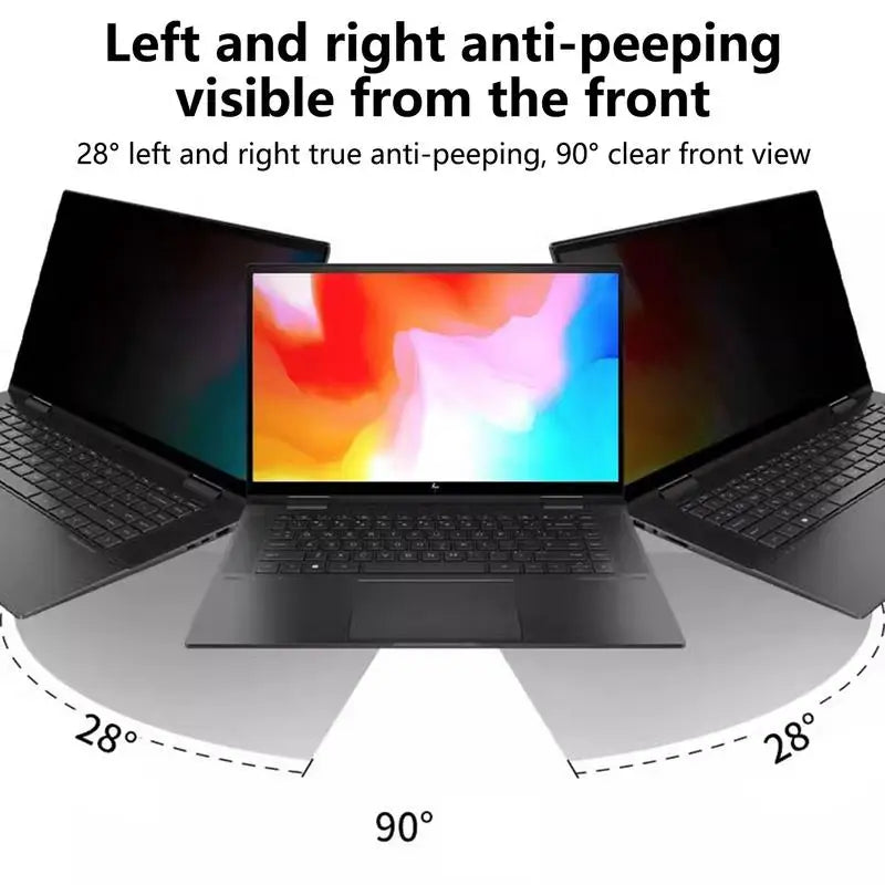 Laptop Privacy Screen Protector — Anti-Glare Blue Light Filter