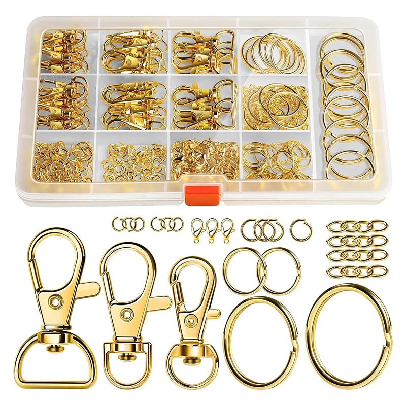 SMI Fine 265PCS Keychain Making Kit — DIY Jewelry & Craft Hardware Set