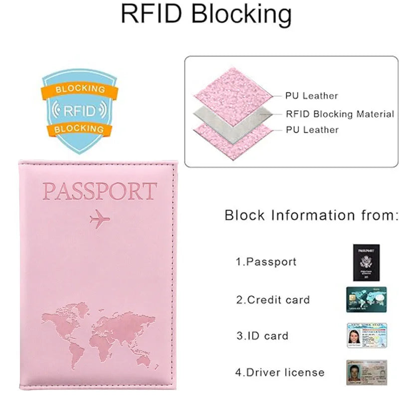 cosyde PU Leather Passport Cover — Travel Document Organizer & Card Holder