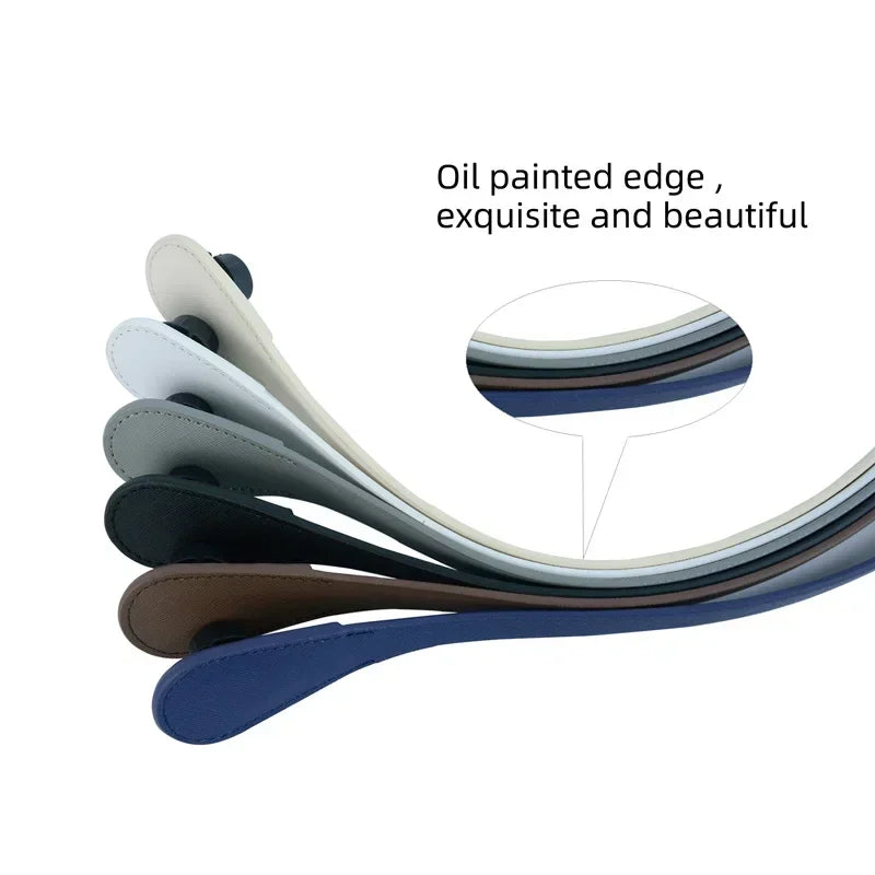 TANQU PU Leather Replacement Handles — Slim Shoulder Straps for Handbags