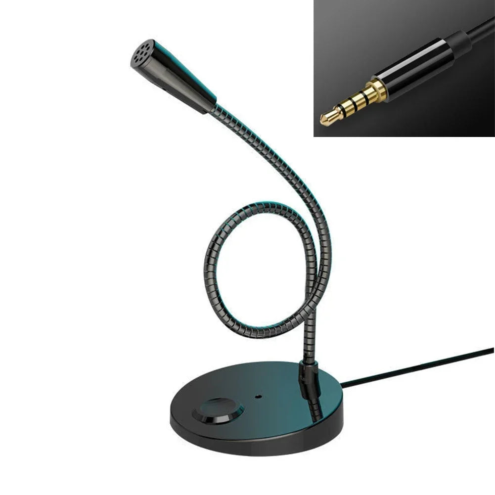 Fanmuran Desktop Condenser Microphone — Noise Reducing Wired Speech Mic