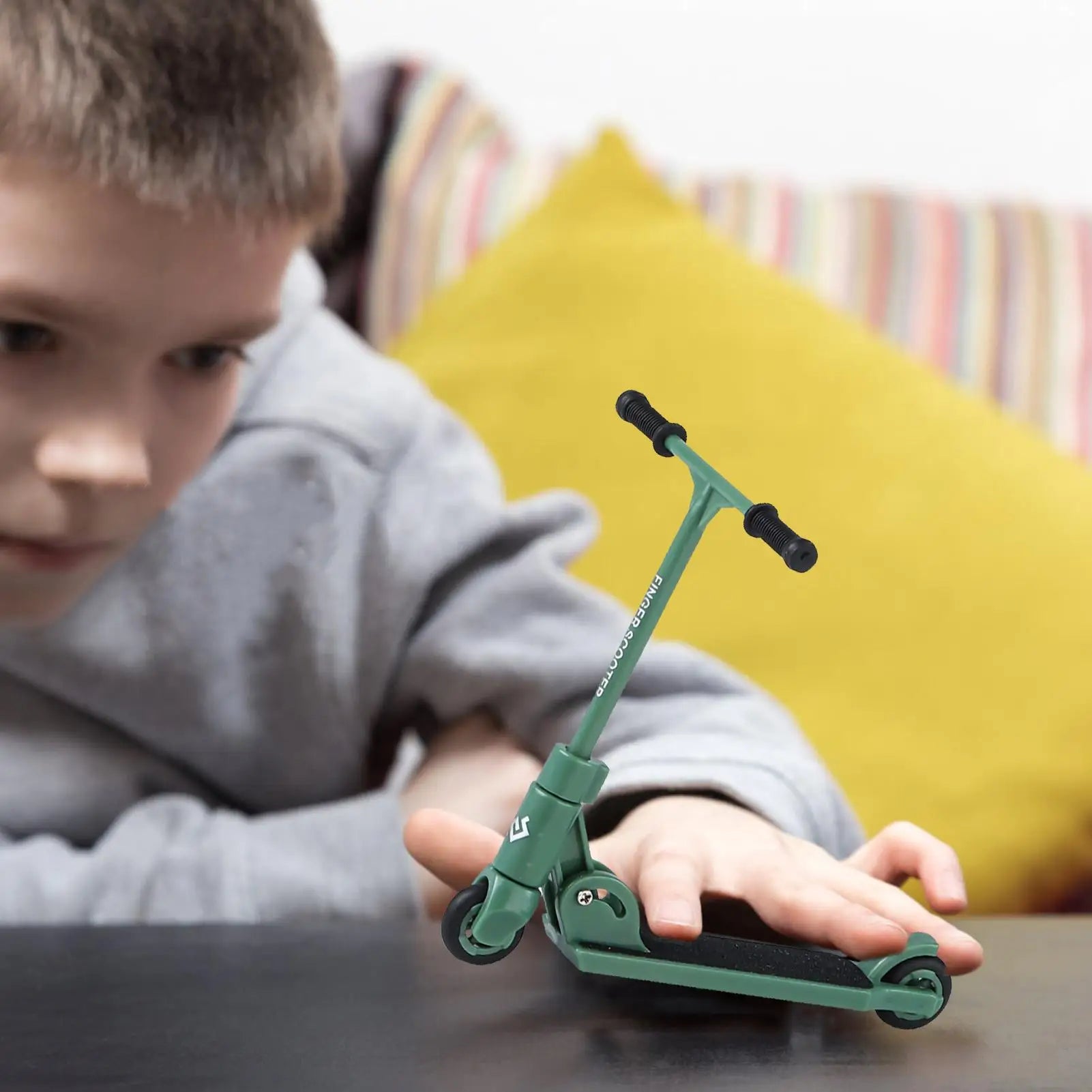 Foldable T-Type Finger Scooter — Mini Desktop Skate Toy with Brake