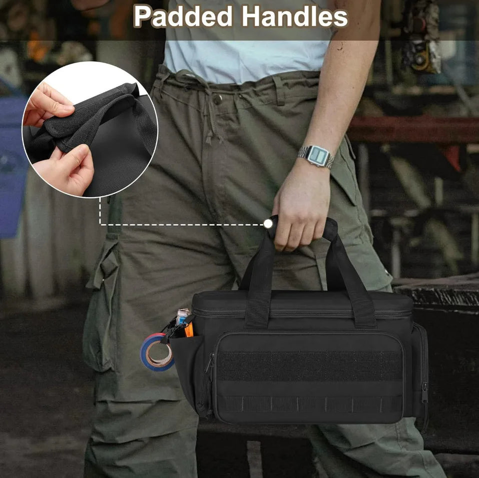 Heavy Duty 14-Inch Tool Bag — Durable Oxford Cloth Work Organizer
