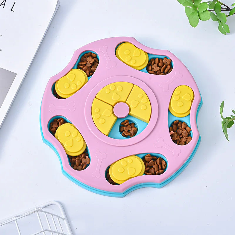 Interactive Dog Puzzle Slow Feeder — IQ Boosting Food Dispenser Bowl