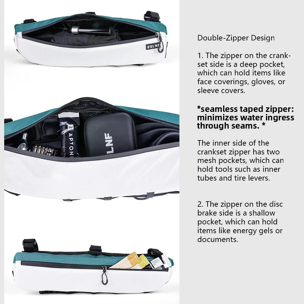FZCSPEED Bicycle Front Frame Bag — Large Capacity Storage Triangle Bag