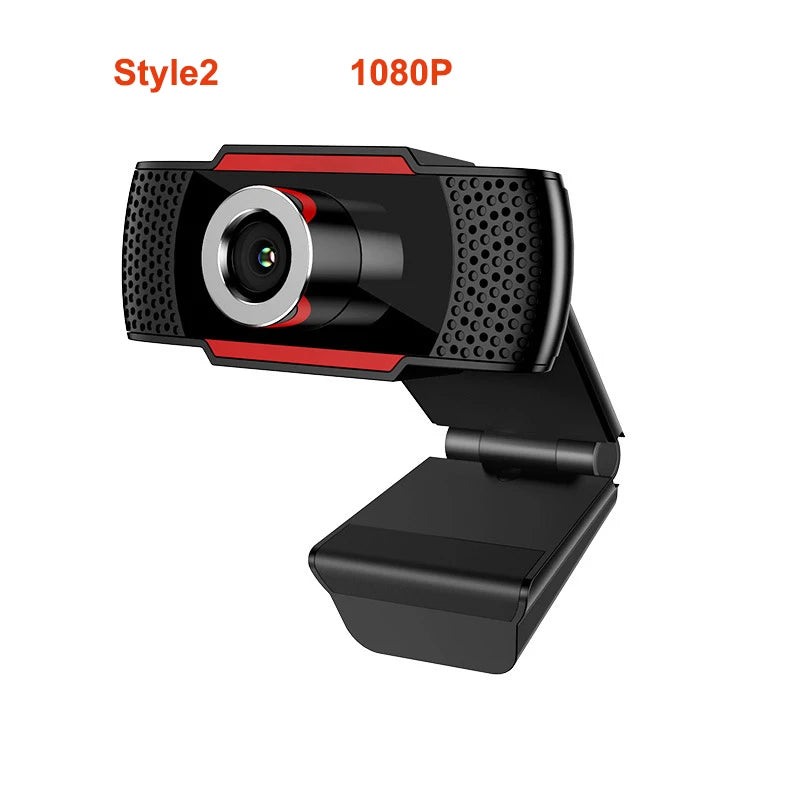 GJUELIRRA Full HD USB Webcam — High Definition Video Call Camera with Microphone