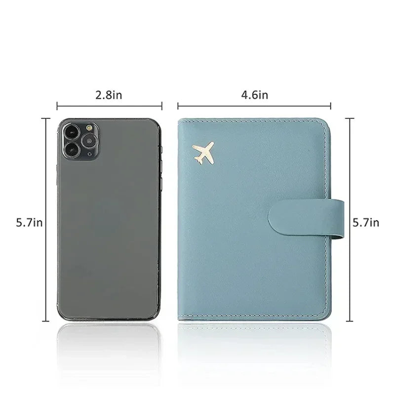 macroupta PU Leather Passport Cover — Travel Wallet & Card Holder