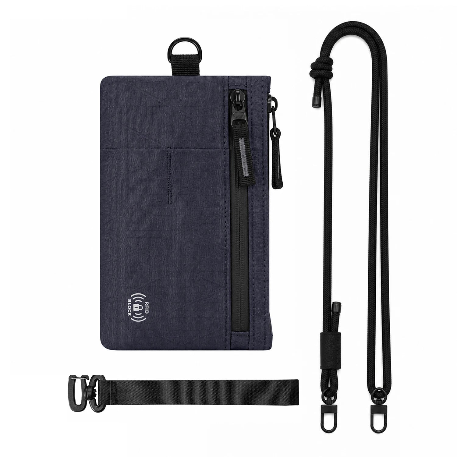 RFID Blocking Travel Wallet — Unisex Wrist Organizer & Clutch Bag