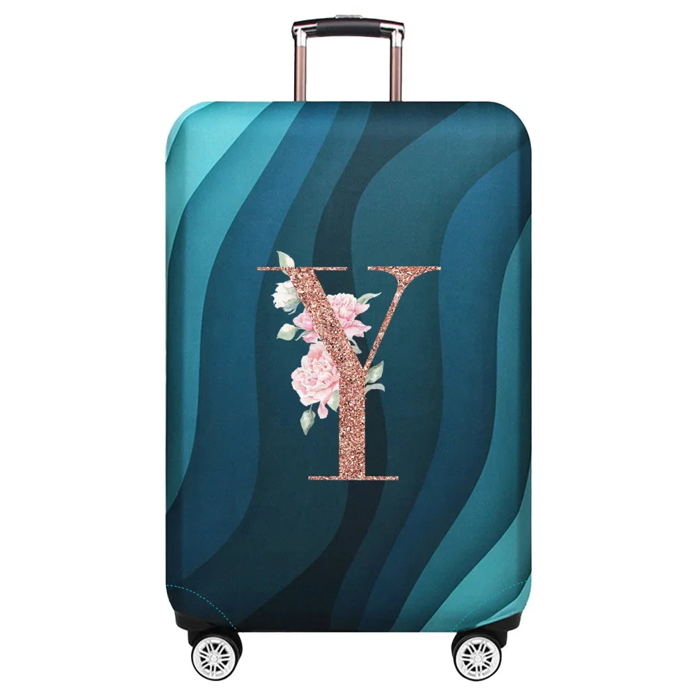Stretch Luggage Protector Cover — Decorative Suitcase Guard for Travel