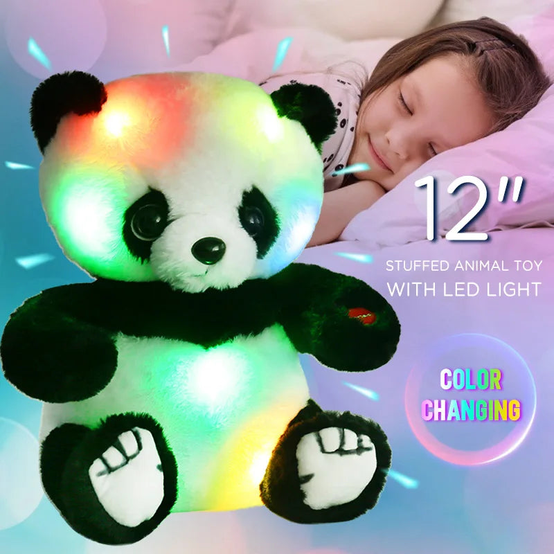 Light Up Panda Plush Toy — Kawaii Stuffed Animal with LED Light
