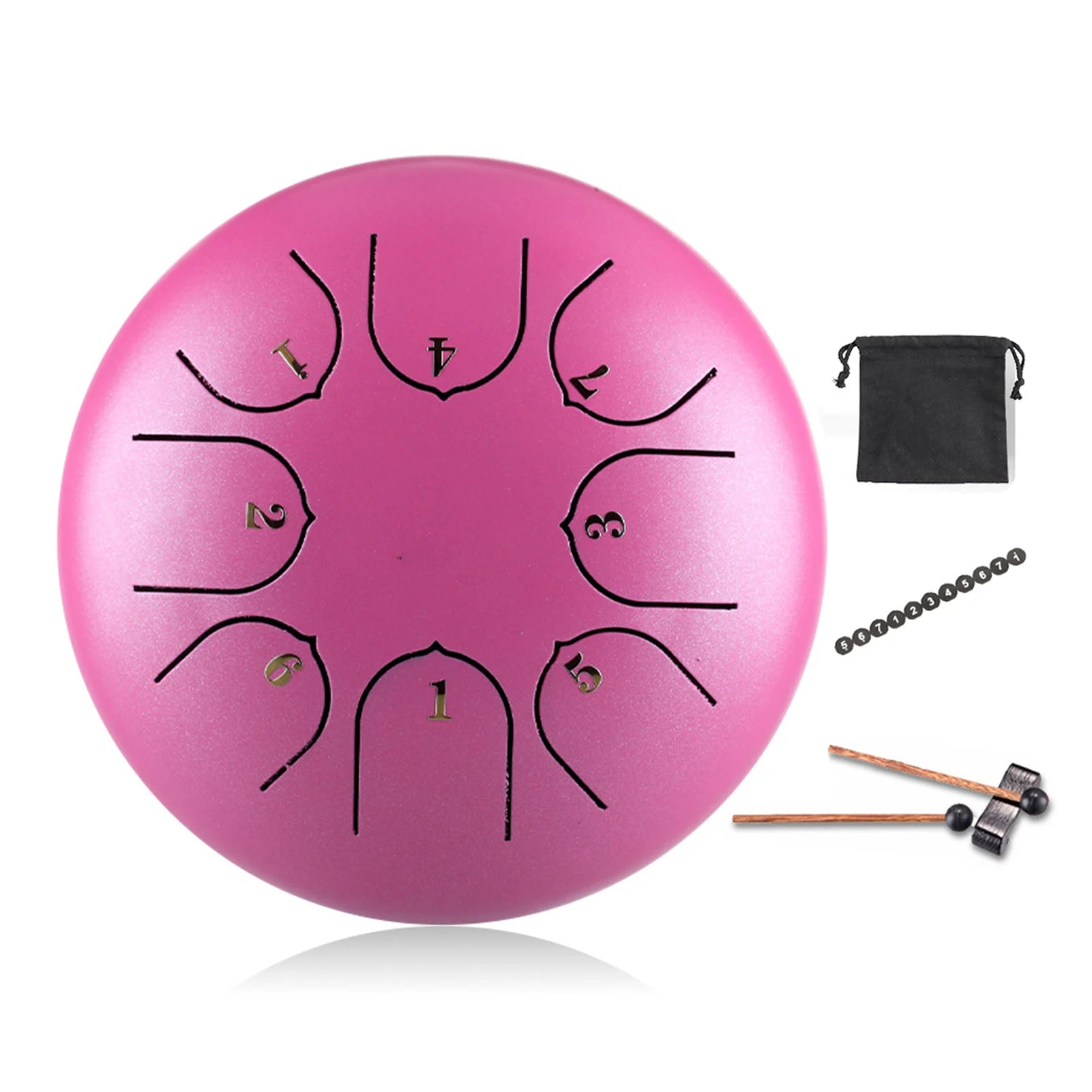Crazy Stone 3 Inch Handpan Drum — Ethereal Steel Tongue Percussion Kit