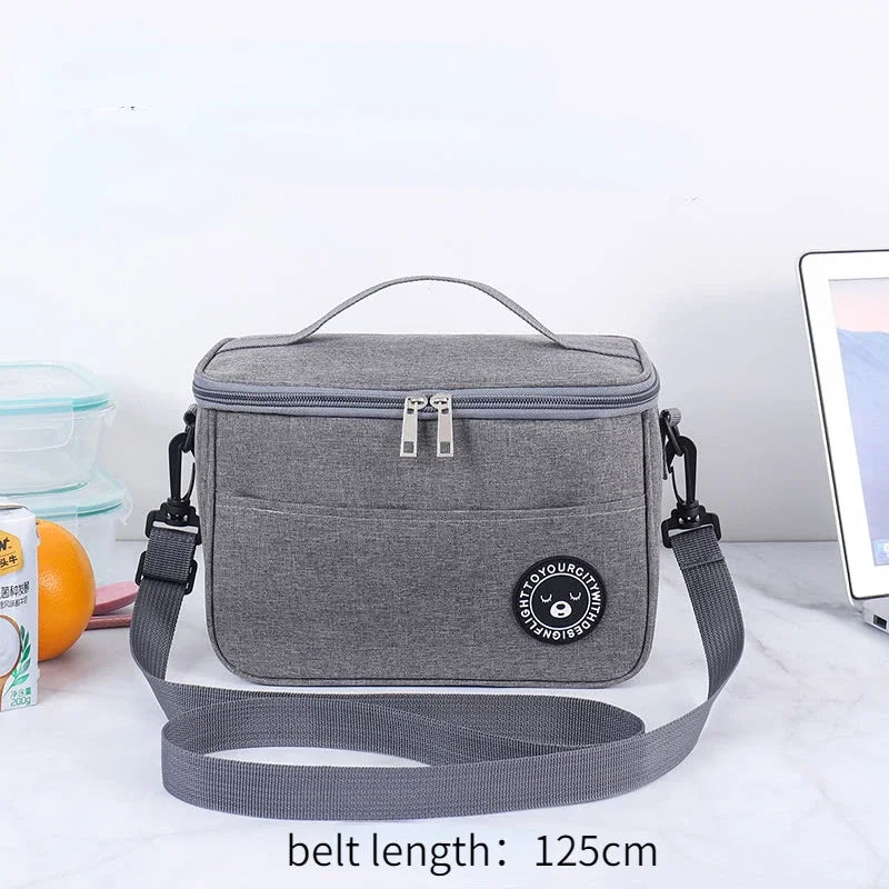 Insulated Lunch Bag — Thermal Food Storage for Office and Picnic