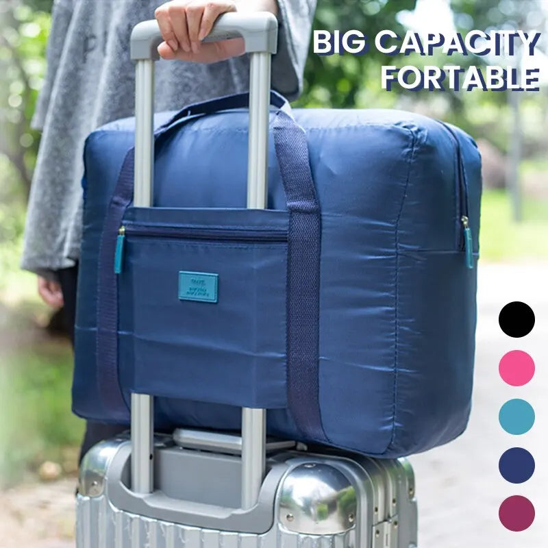 Fashion Travel Duffel Bag — Lightweight Foldable Weekender Tote