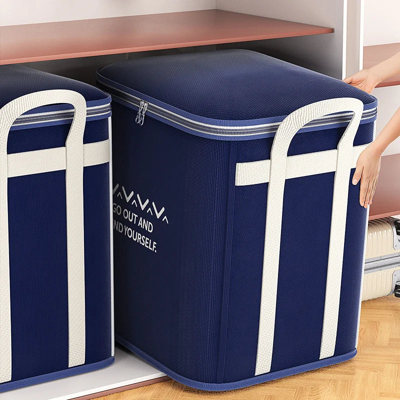 Extra Large Clothes Storage Bag — Reinforced Handle Organizer for Bedding