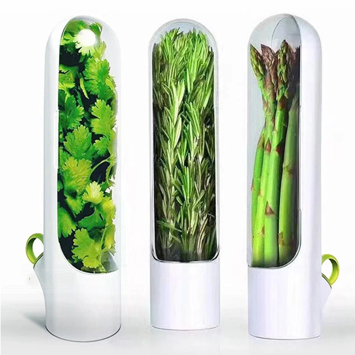 Fresh Herb Storage Container — Airtight Vegetable Preservation Bottle