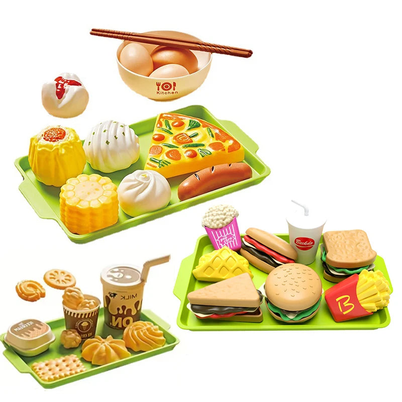 FoPcc Pretend Play Food Set — Simulation Kitchen Toy for Kids