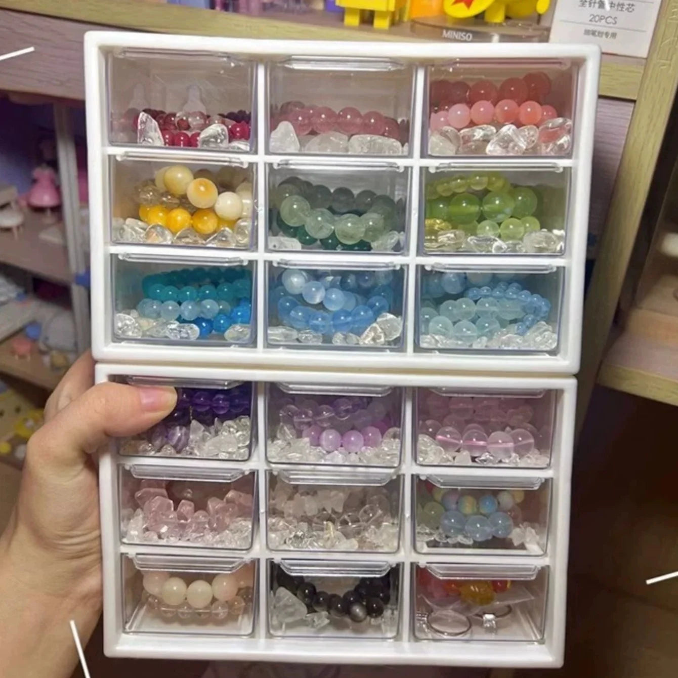 Transparent Multi-Drawer Storage Box — Stackable Organizer for Small Parts