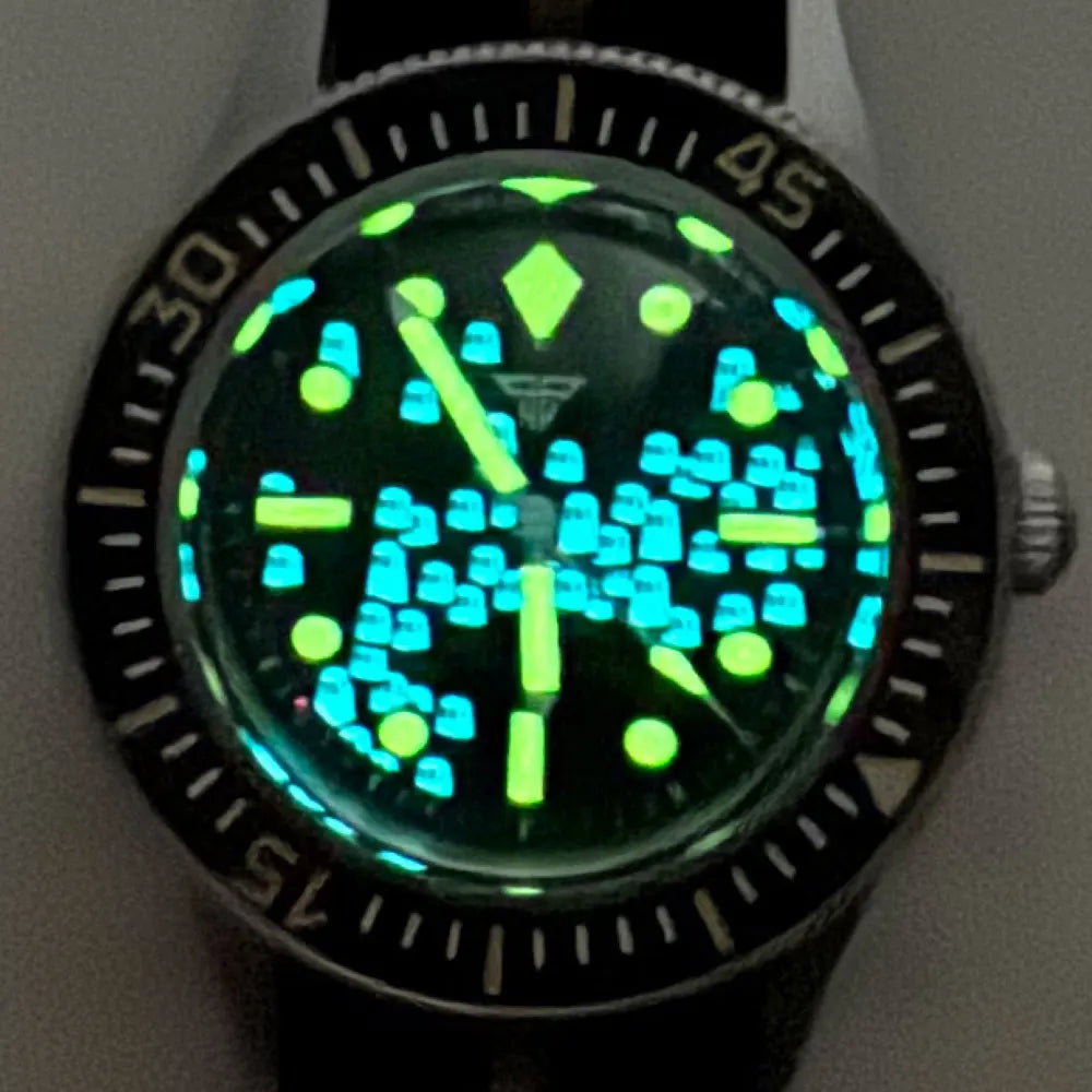 tandorio Automatic Mechanical Watch — 40mm Sapphire Glass Diver Style