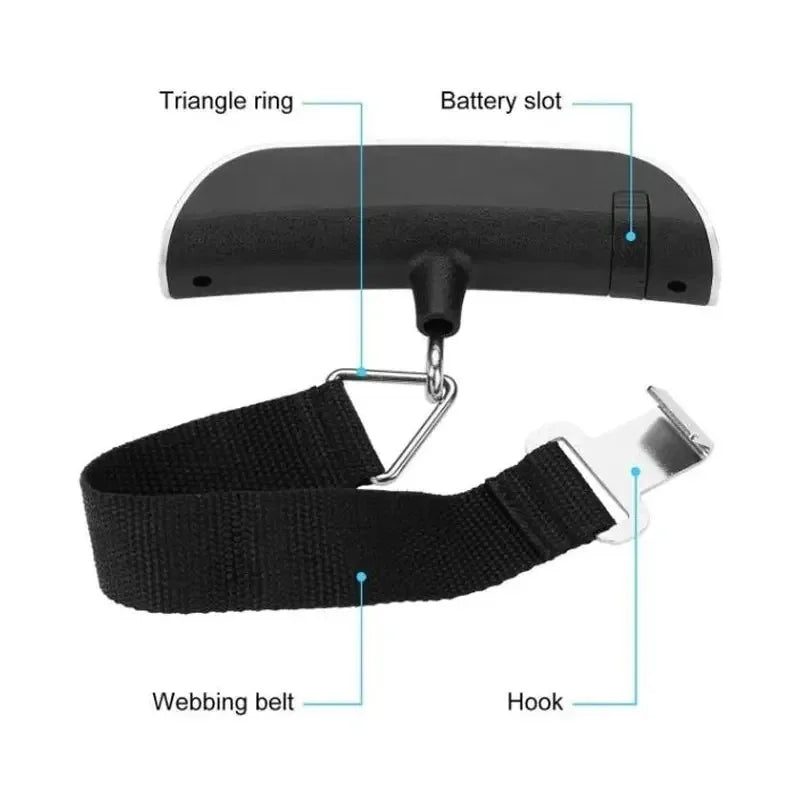 Portable Digital Luggage Scale — Compact Handheld Weight Tool for Travel