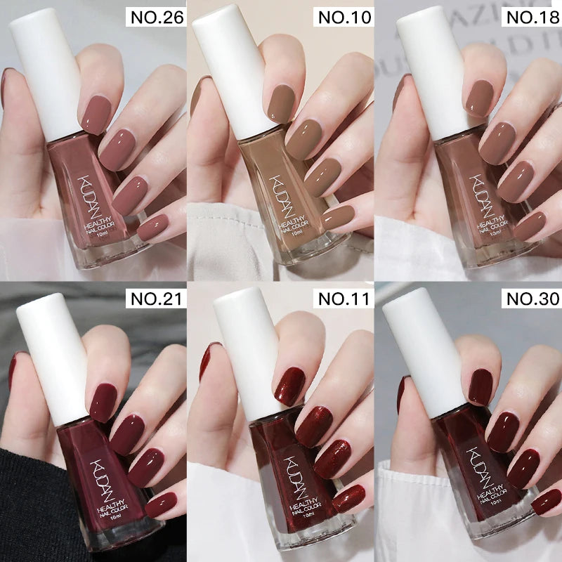 Four Lily Quick Drying Nail Polish — Water-Based Long Lasting Formula, 6-Piece Set