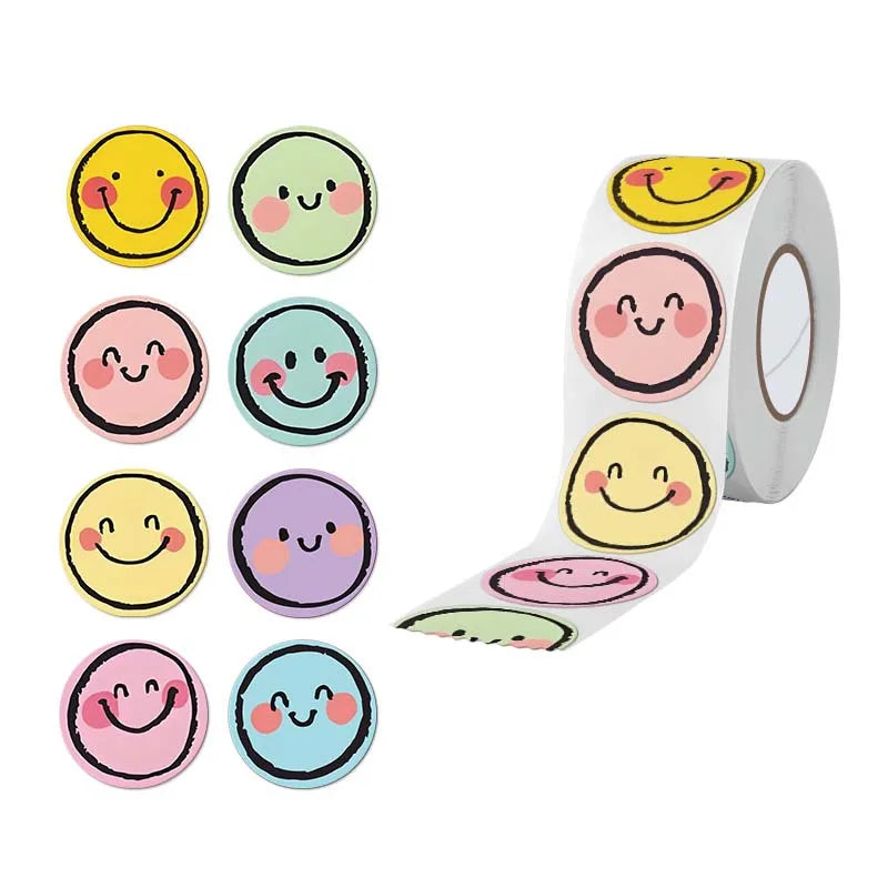 Cute Kids Reward Stickers — Self-Adhesive Classroom & Gift Labels
