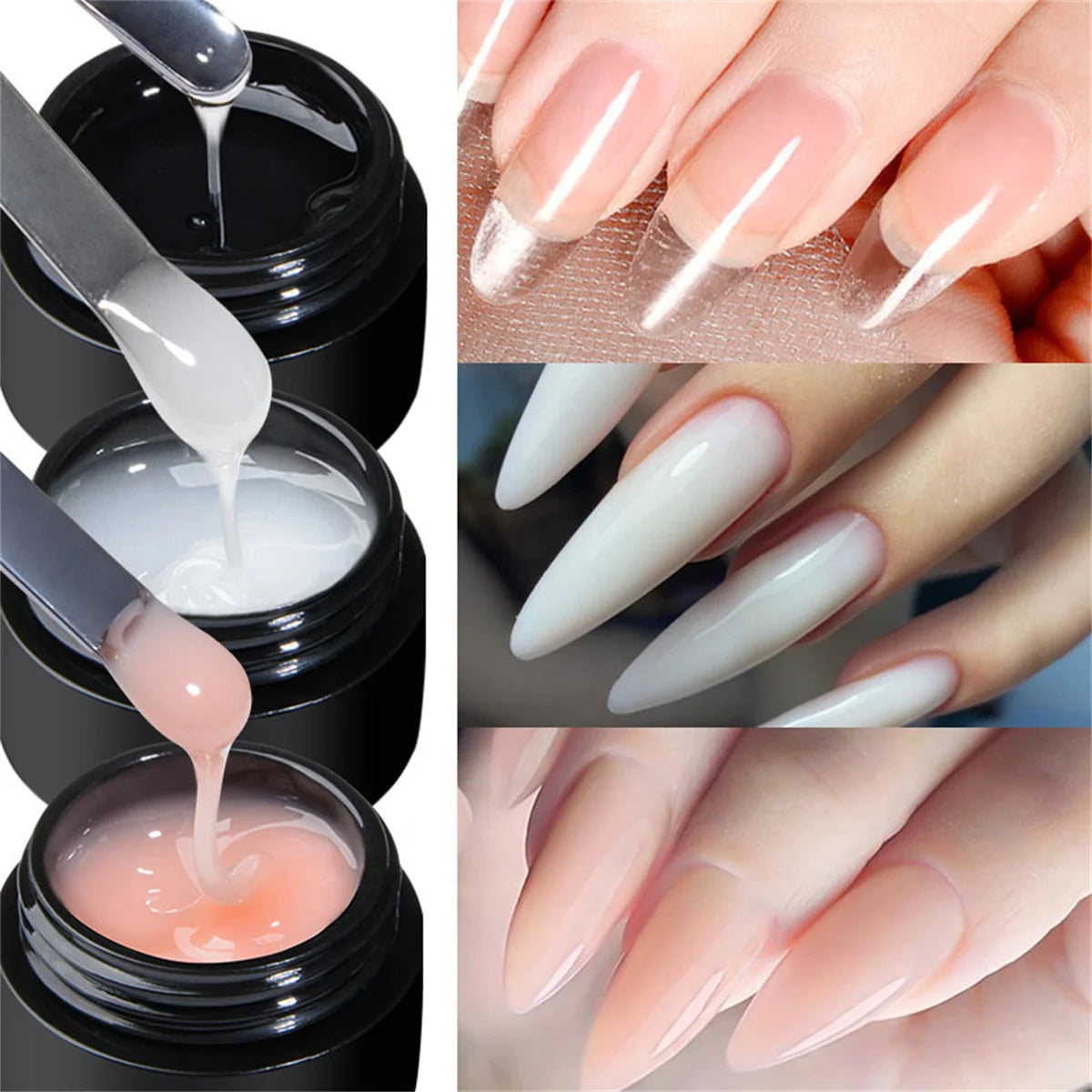 MEET ACROSS Quick Extension Gel — Professional Nail Repair & Extension Polish