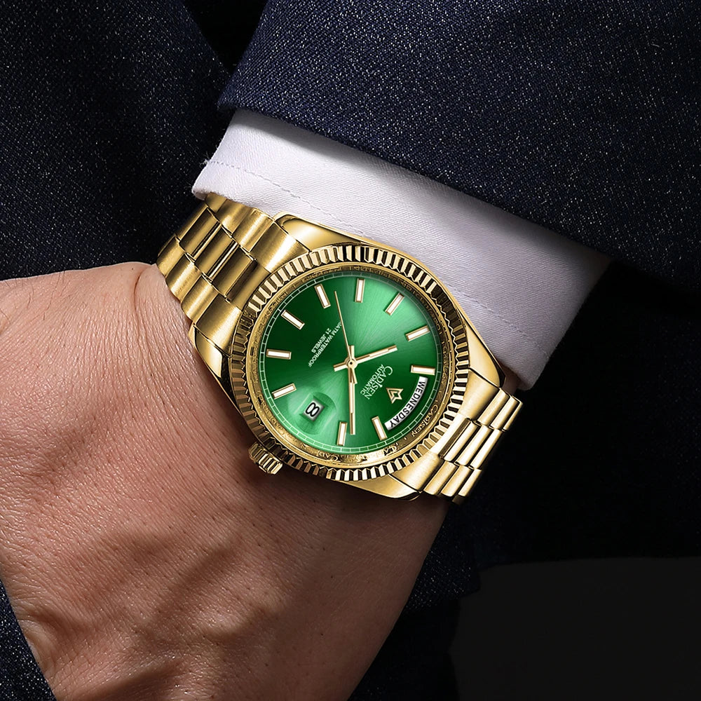 Cadisen DD40 Luxury Automatic Watch — Mechanical Sapphire Glass Wristwatch