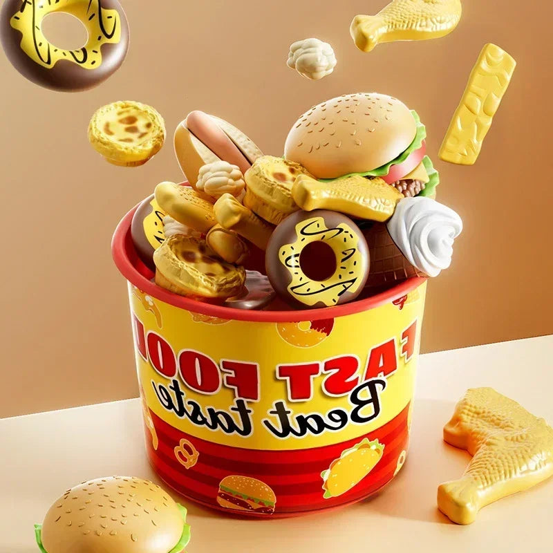 Kids Kitchen Pretend Play Food Set — Interactive Cooking & Cutting Toy