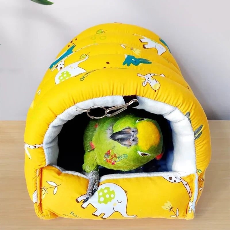 Cozy Cotton Small Animal Nest — Hanging Sleeping Bed for Birds and Pets